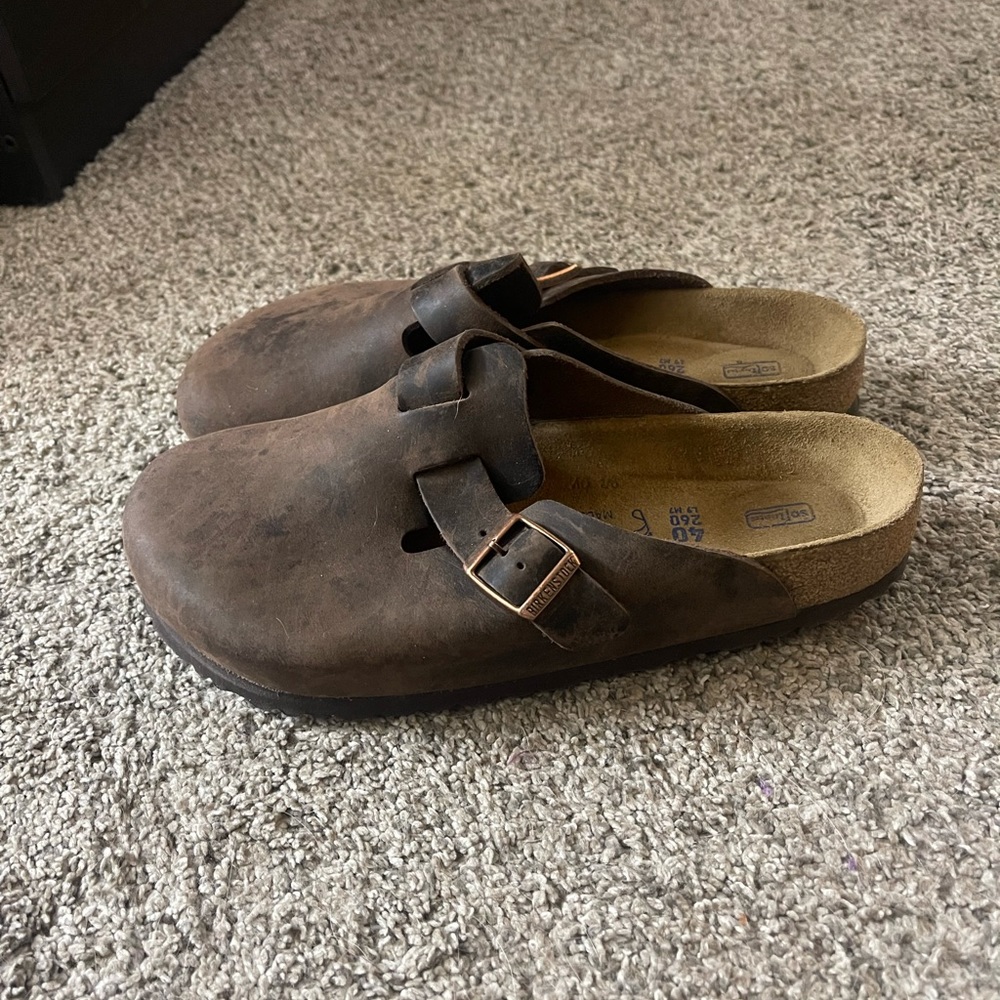 Brown Birkenstock Boston Clog